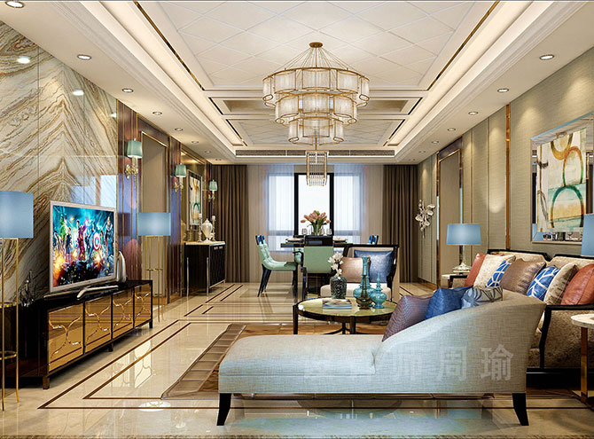 肏东北骚屄在线世纪江尚三室两厅168平装修设计效果欣赏